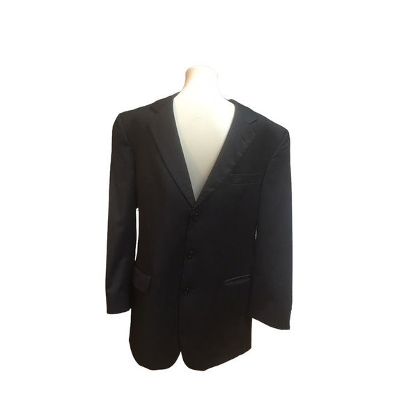 Jos A Banks 3 Button Wool Charcoal Gray Suit Jacket - Picture 1 of 9